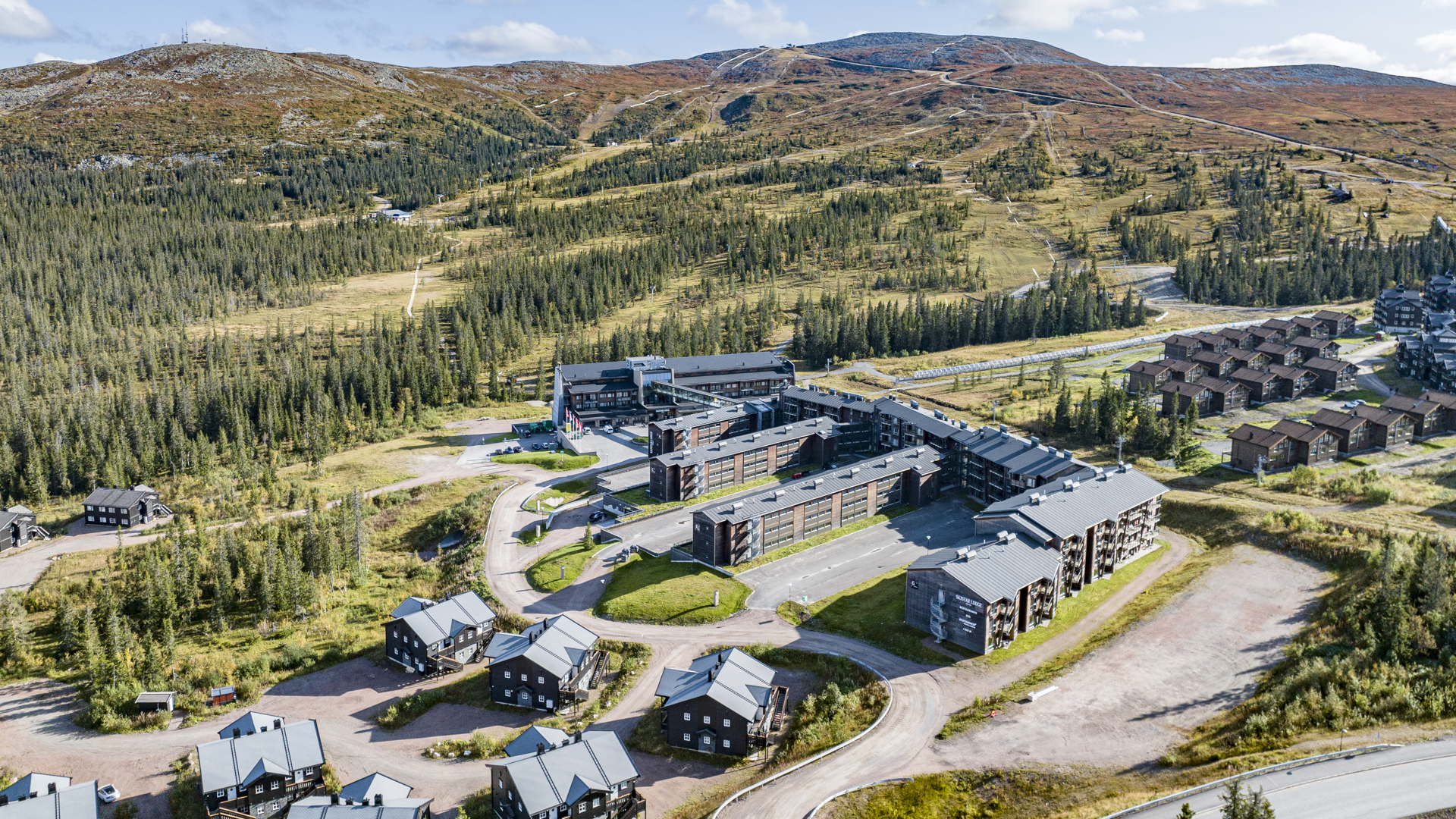 Dronebilde av SkiStar Lodge Trysil
